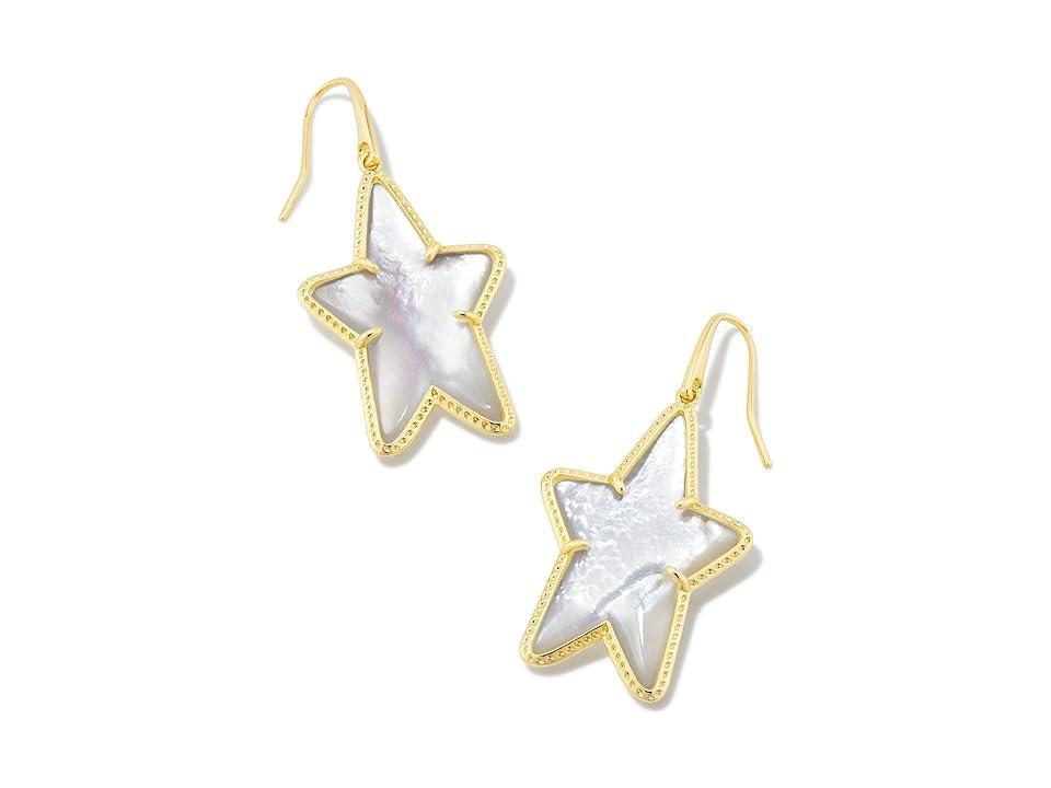 Kendra Scott Ada Star Drop Earrings - Gold Cobalt Blue Illusion Product Image