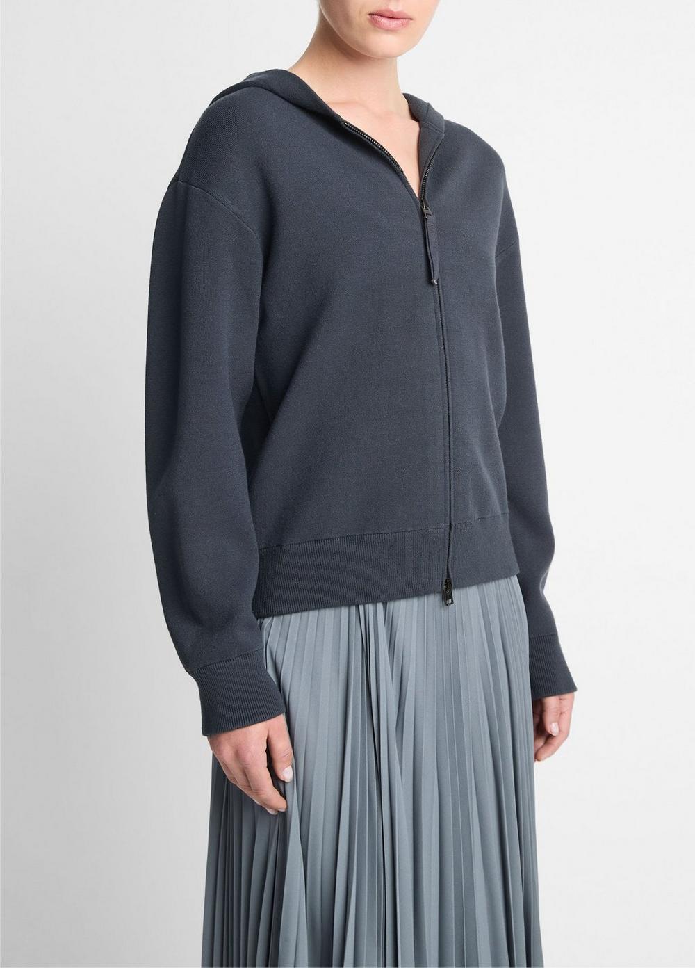 Two-Way Zip-Up Hoodie Product Image