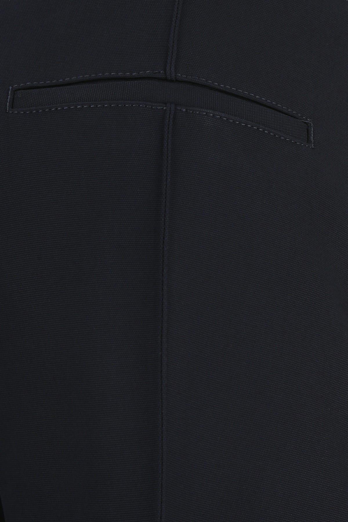 Wool Cropped Trousers In Black Product Image