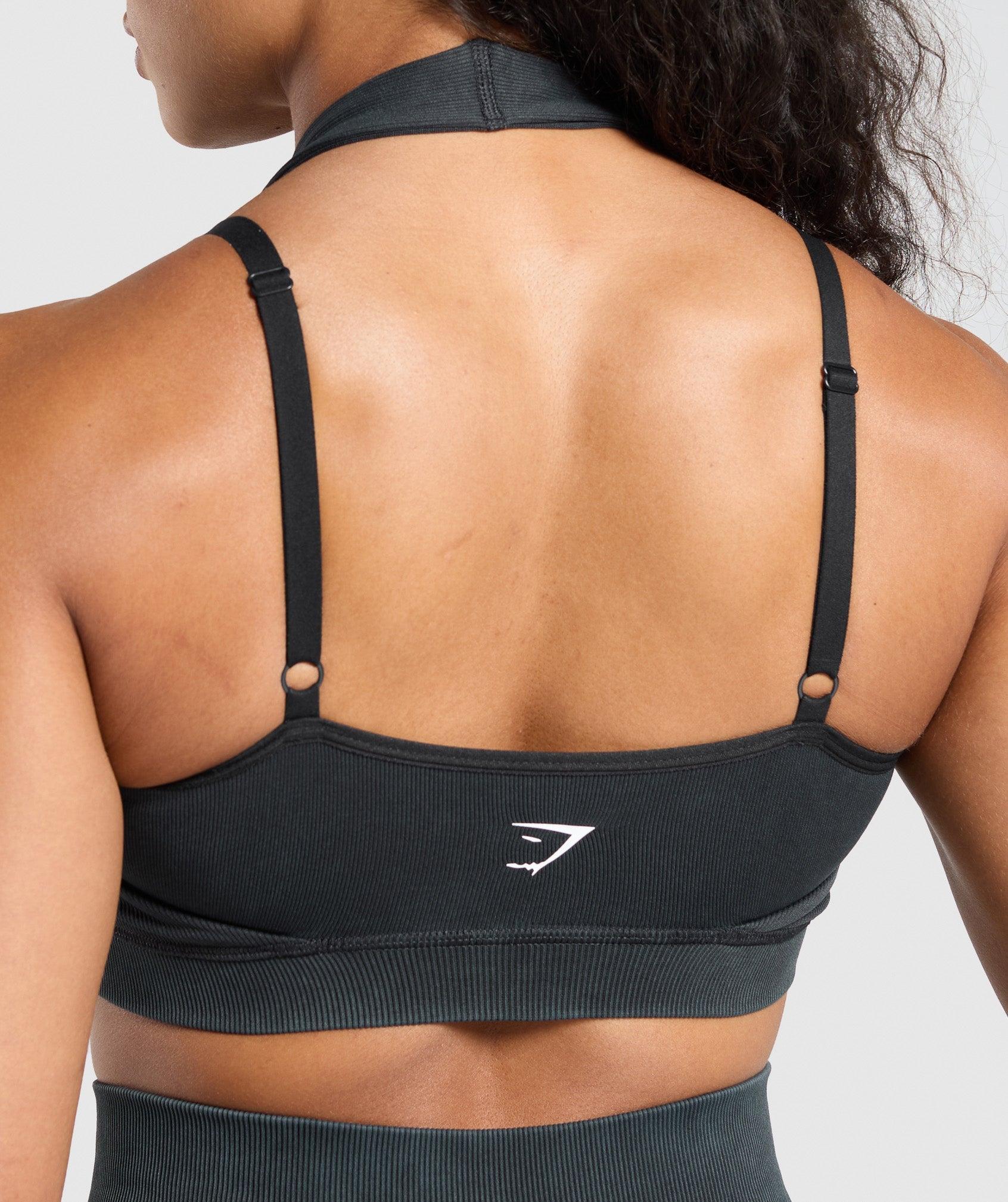 Gymshark Gains Seamless Bralette - Black Female Product Image