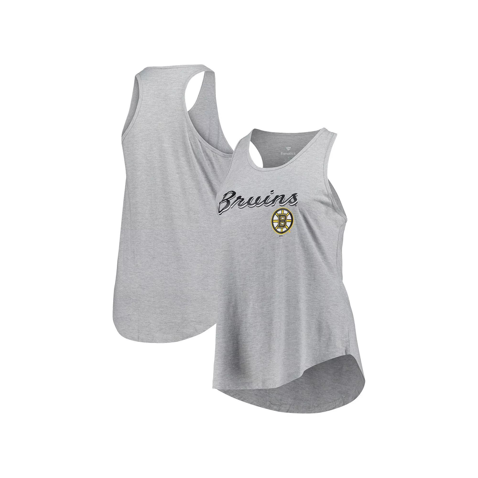 Women's Fanatics Branded Heather Gray Boston Bruins Plus  Product Image