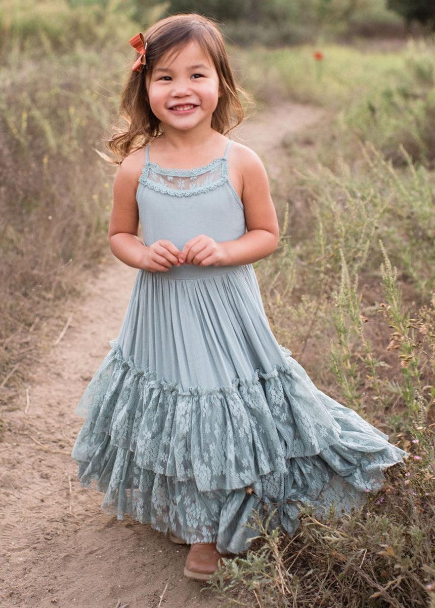 Catrin Dress in Seaglass Girls Product Image