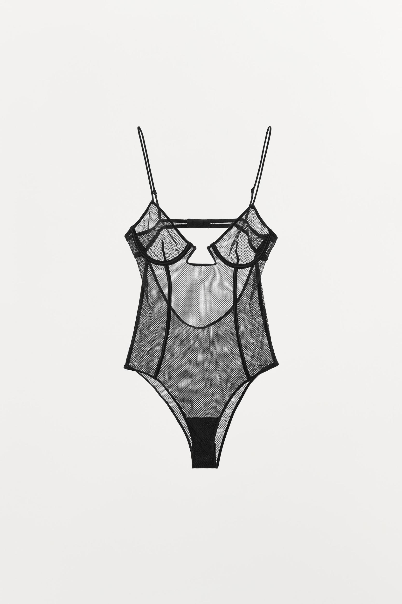 MESH UNDERWIRE BODYSUIT Product Image