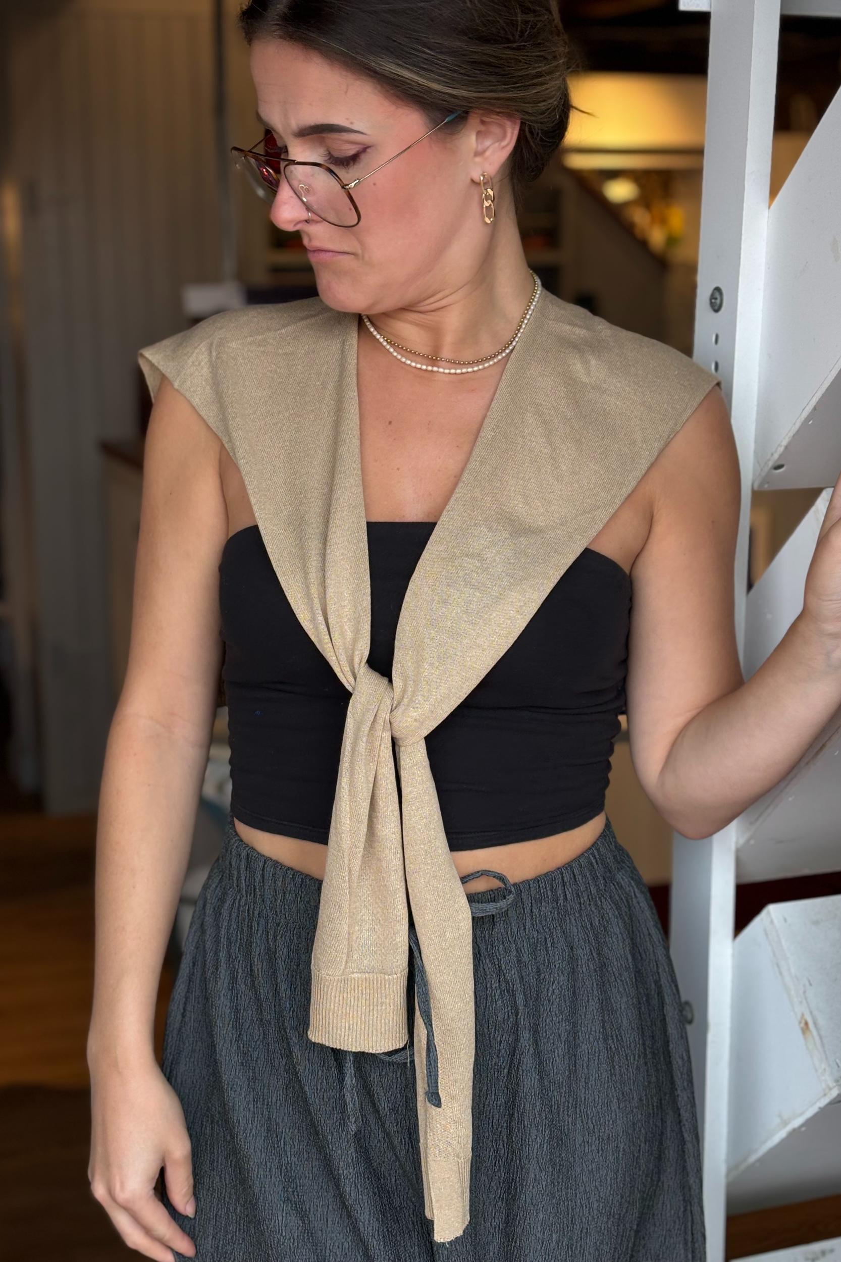 Solid Color Outer Shawl Product Image