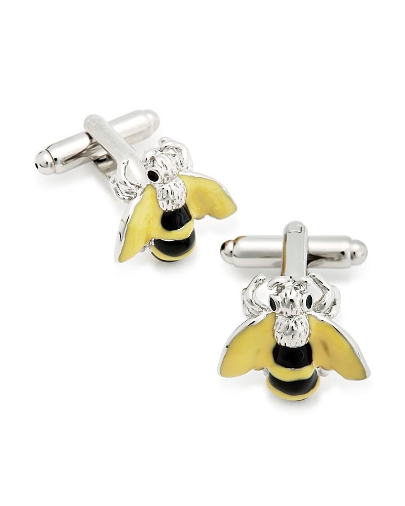 Mens Enamel Bee with Yellow Wings Cufflinks Product Image