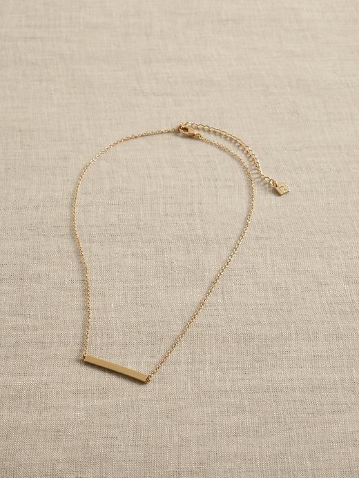 14K Gold Plated Bar Necklace Product Image