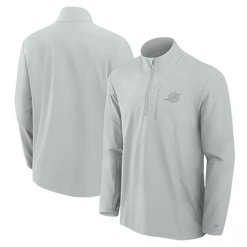 Mens Fanatics Signature Gray New York Giants Front Office Woven Quarter-Zip Jacket Product Image