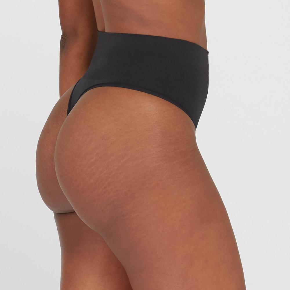 ASSETS by SPANX Womens All Around Smoothers Thong - Black Product Image