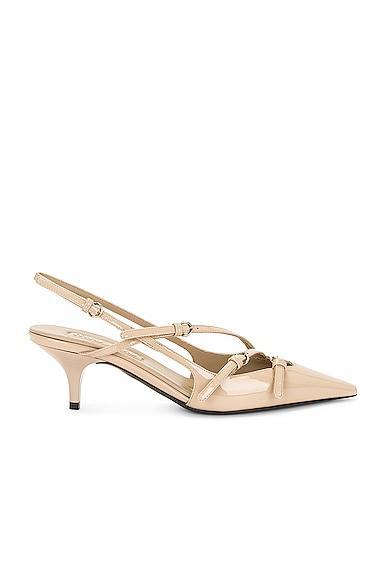 Miu Miu Heel Sandal in Tan Product Image