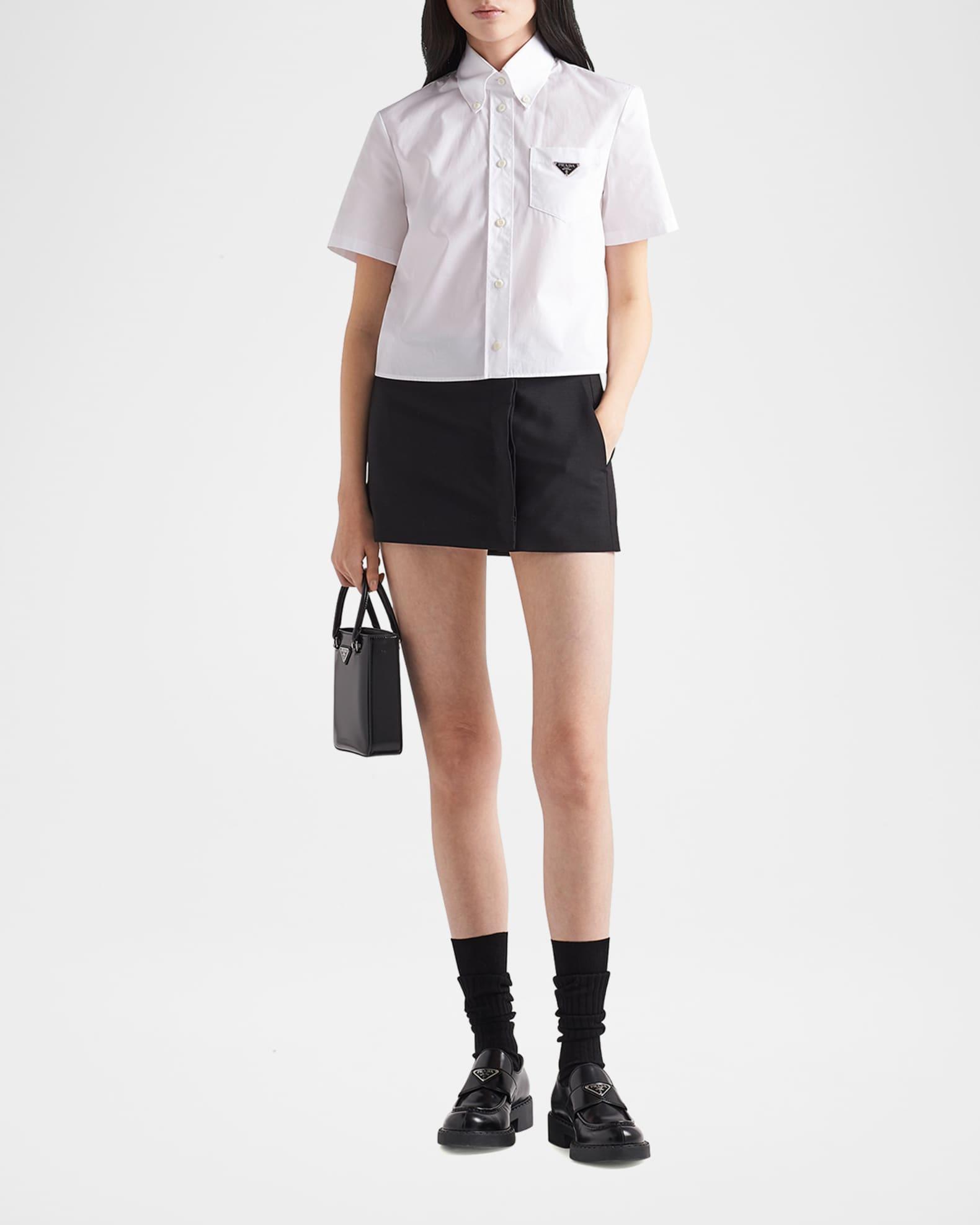 Poplin Short-Sleeve Blouse Product Image