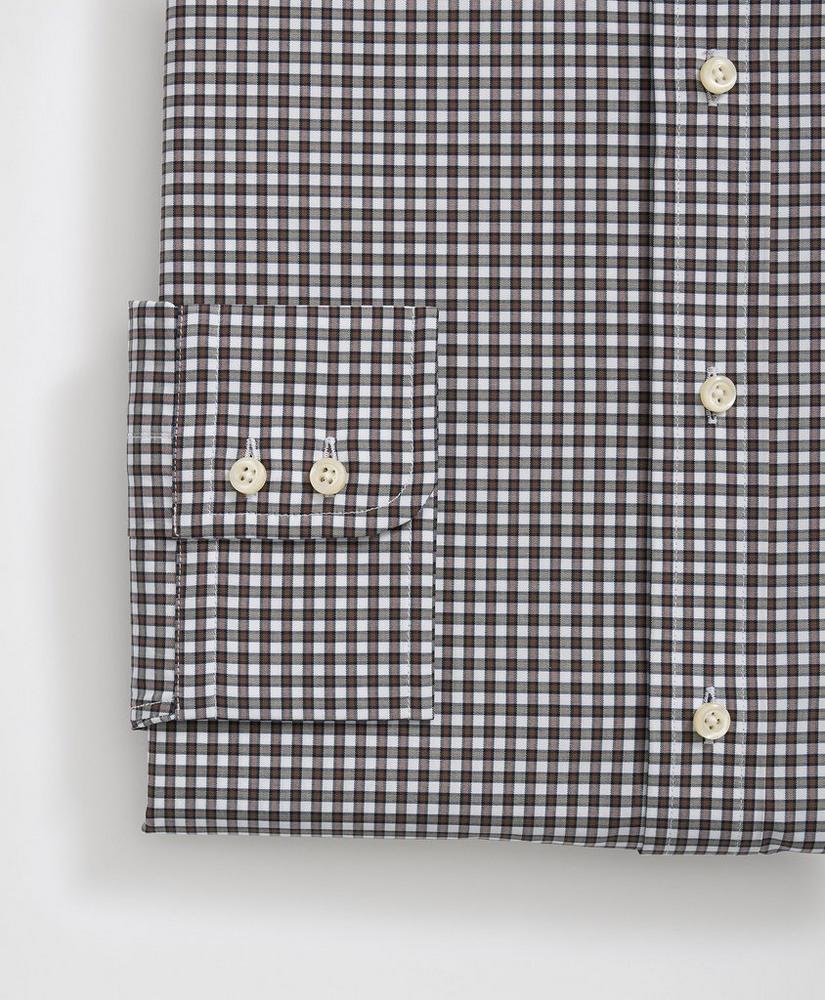 Brooks Brothers X Thomas Mason® Cotton English Collar, Checked Dress Shirt Product Image