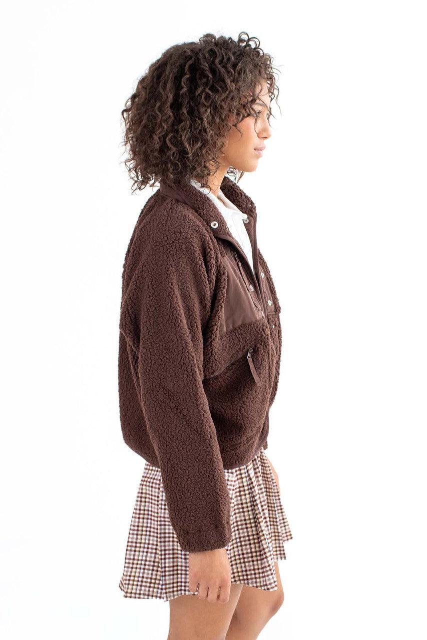 Brown Slope Fleece Jacket Product Image