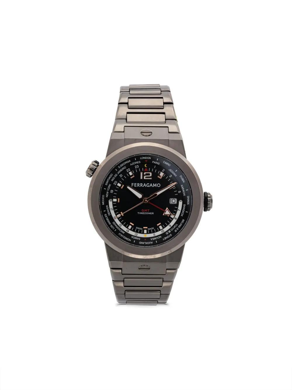 FERRAGAMO Worldtime 43mm In Black Product Image