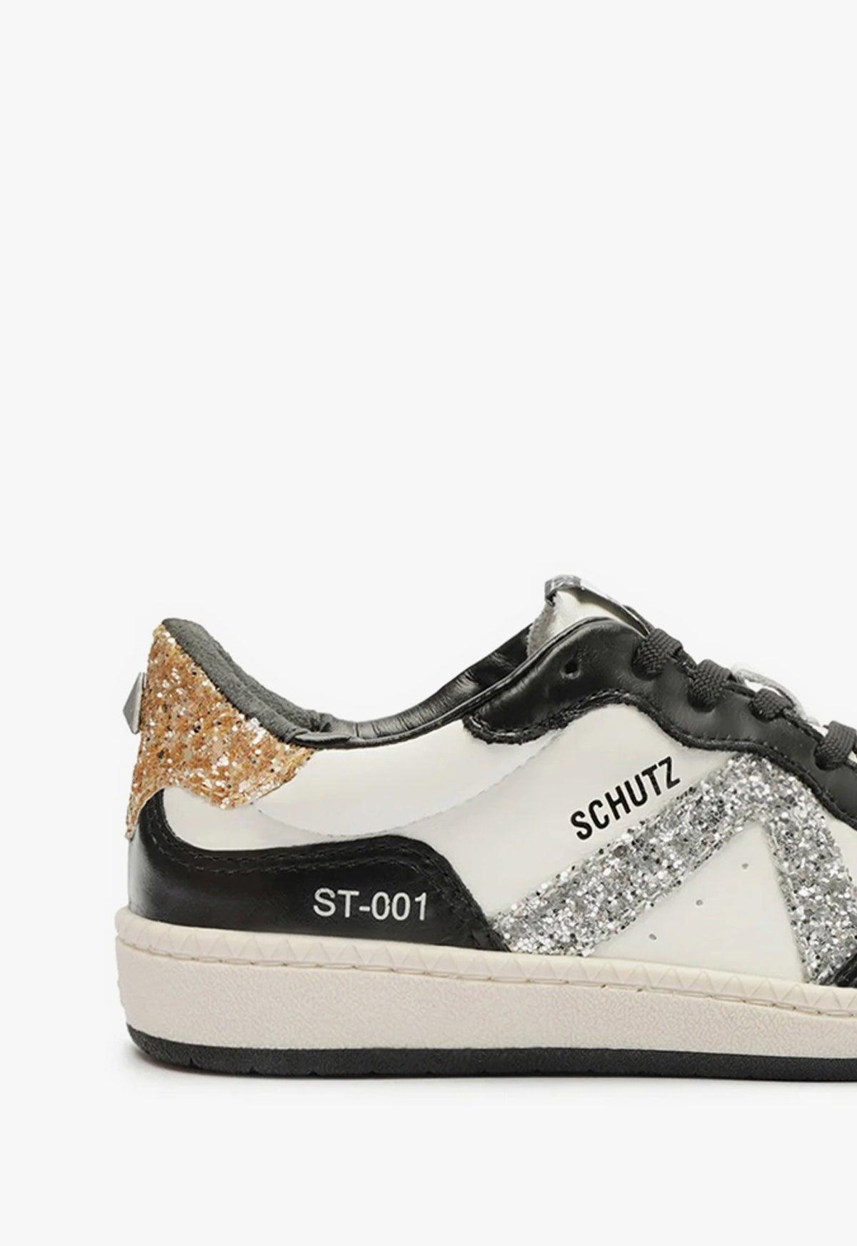 Womens St-001 Glitter Leather Low-Top Sneakers Product Image