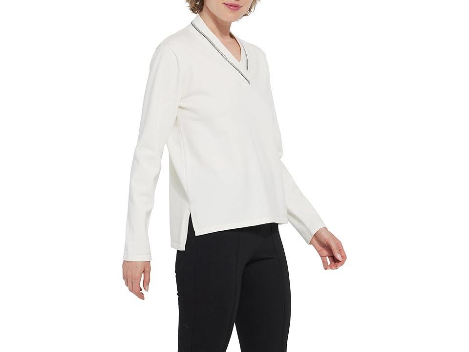 Lysse Noelle Embellished Sweater (Snow ) Women's Sweater Product Image