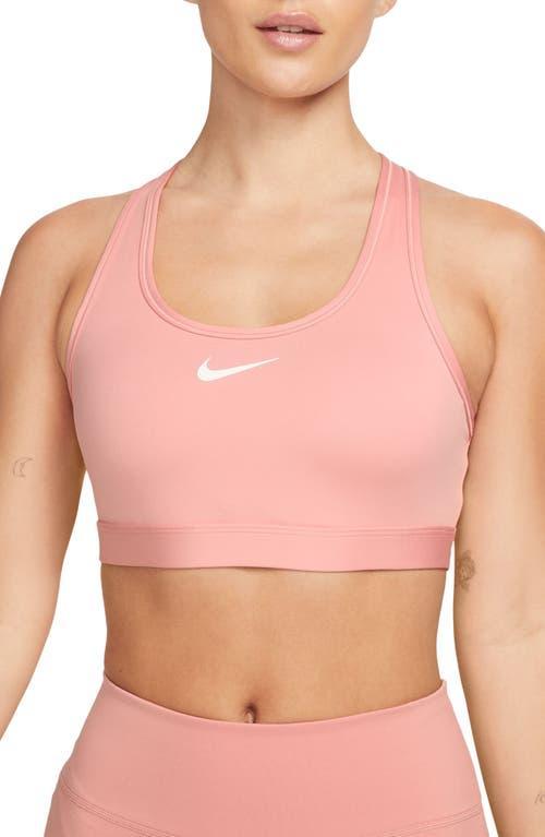 Women's Nike Swoosh Medium Support Padded Sports Bra, Size: Large, Pink Product Image