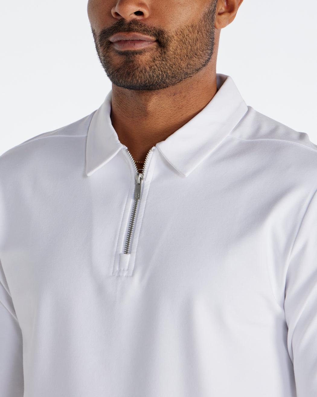 LUX Long Sleeve Zip Polo Product Image