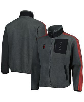 Mens adidas Gray Bayern Munich Lifestyler Fleece Full-Zip Jacket Product Image