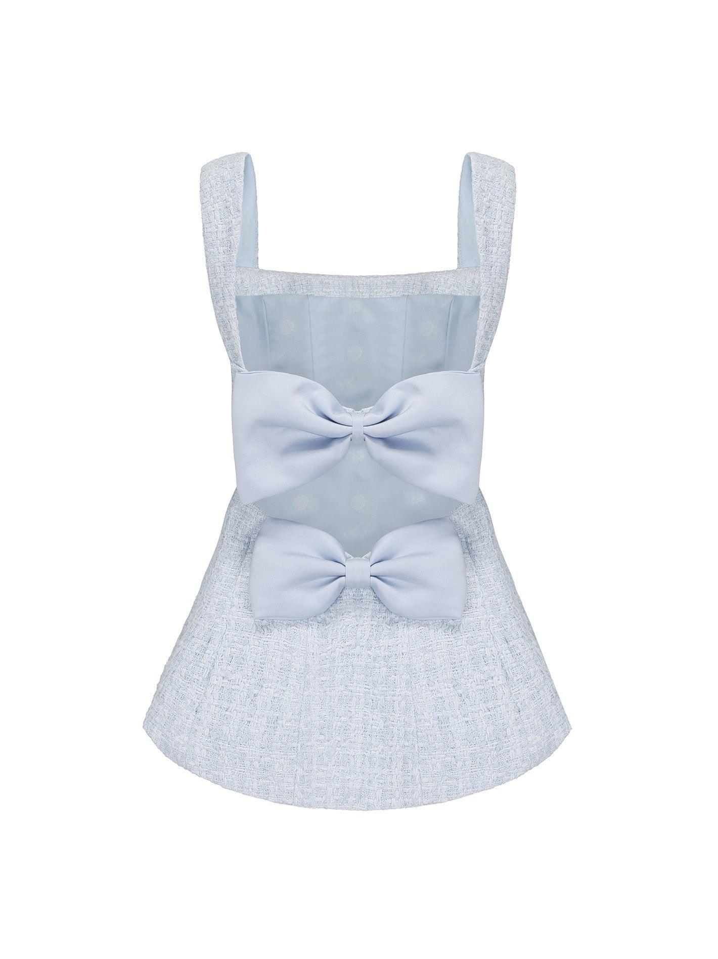 Anabella Bow Top (Blue) Product Image