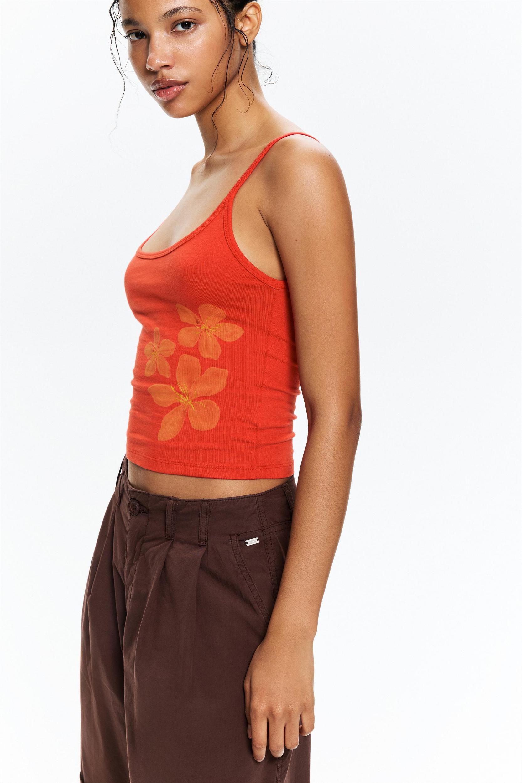 Floral strappy top Product Image