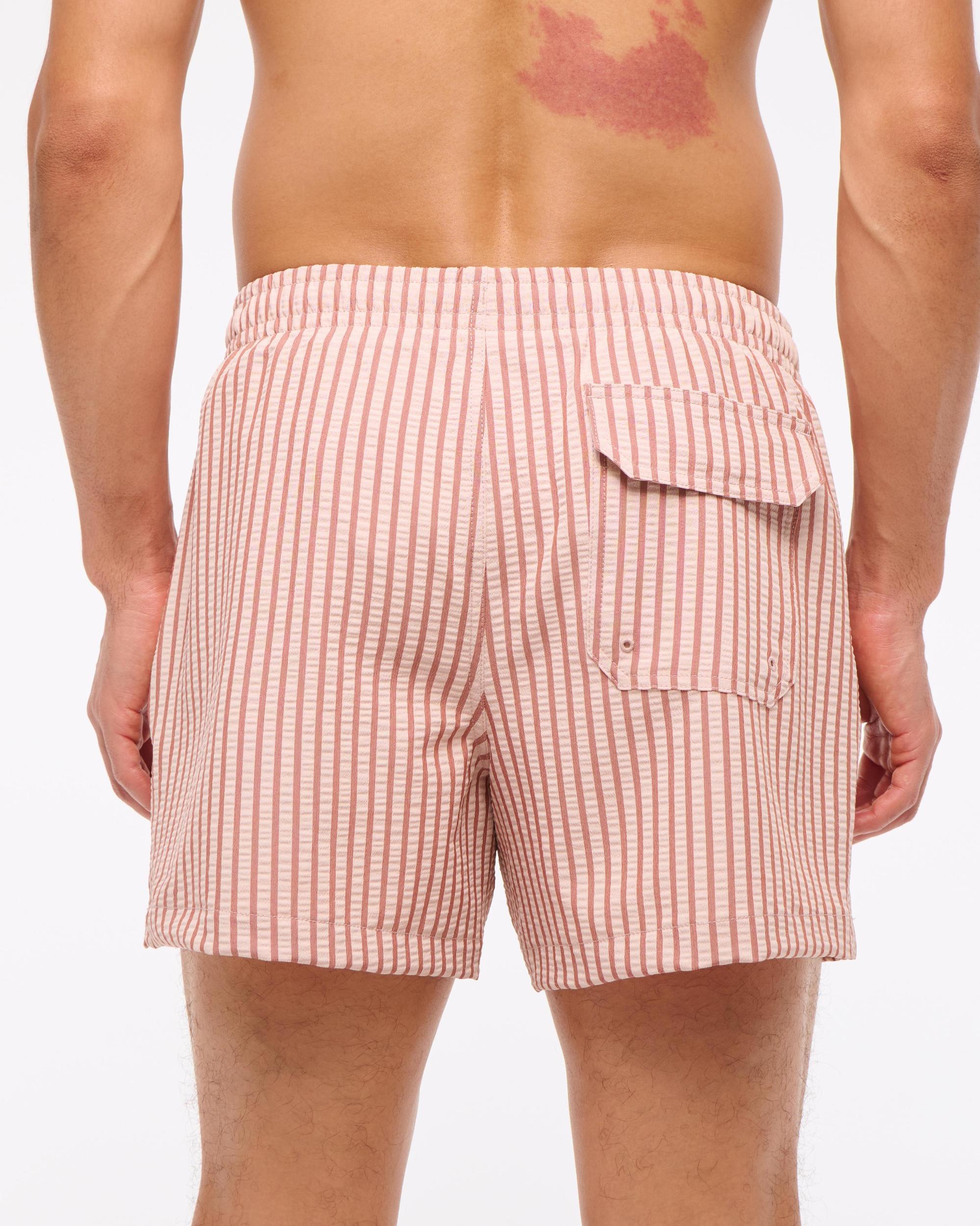 Pull-On Micro-Seersucker Swim Trunk Product Image