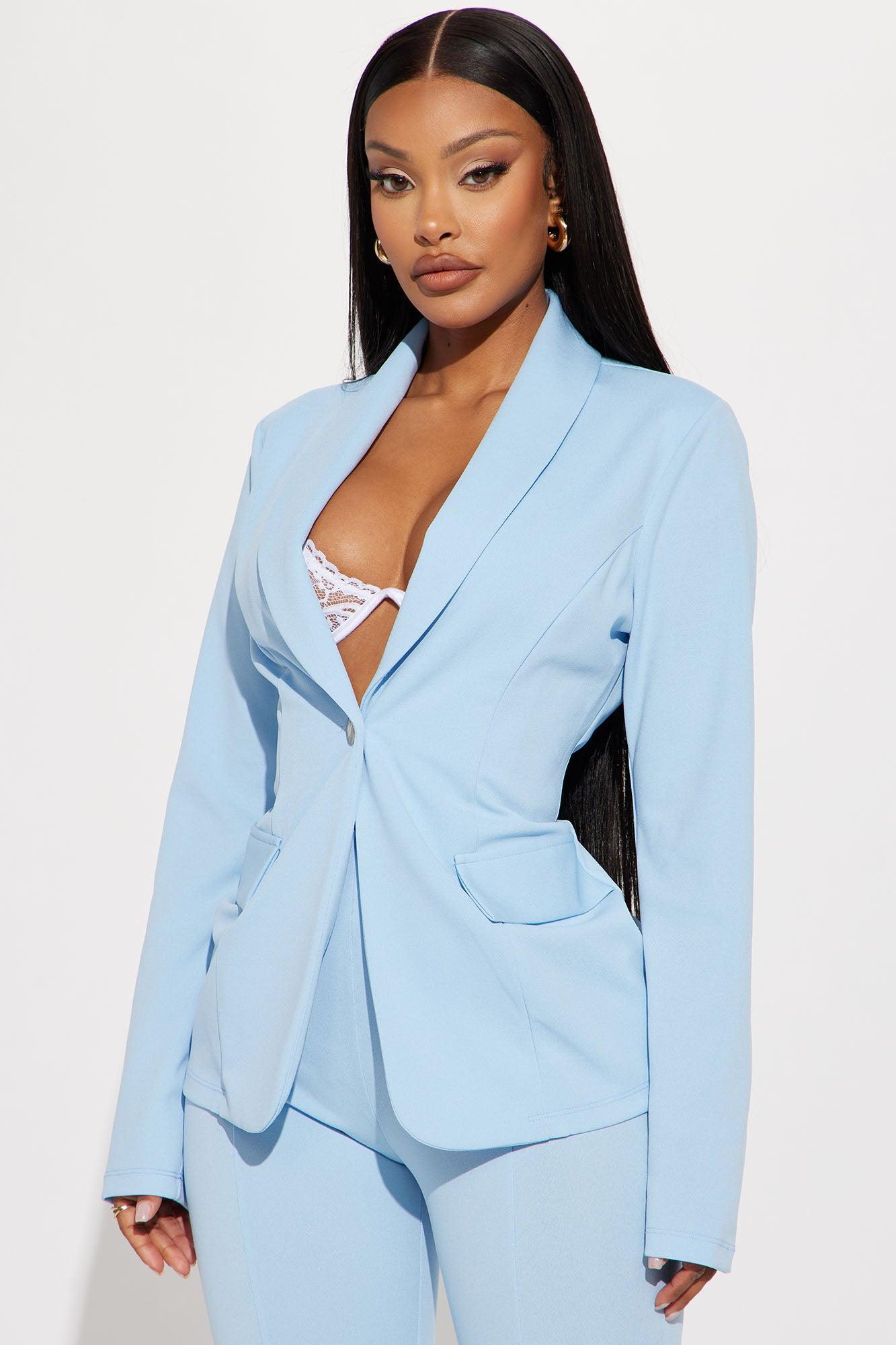 Head Of The Table Pant Suit - Light Blue Product Image