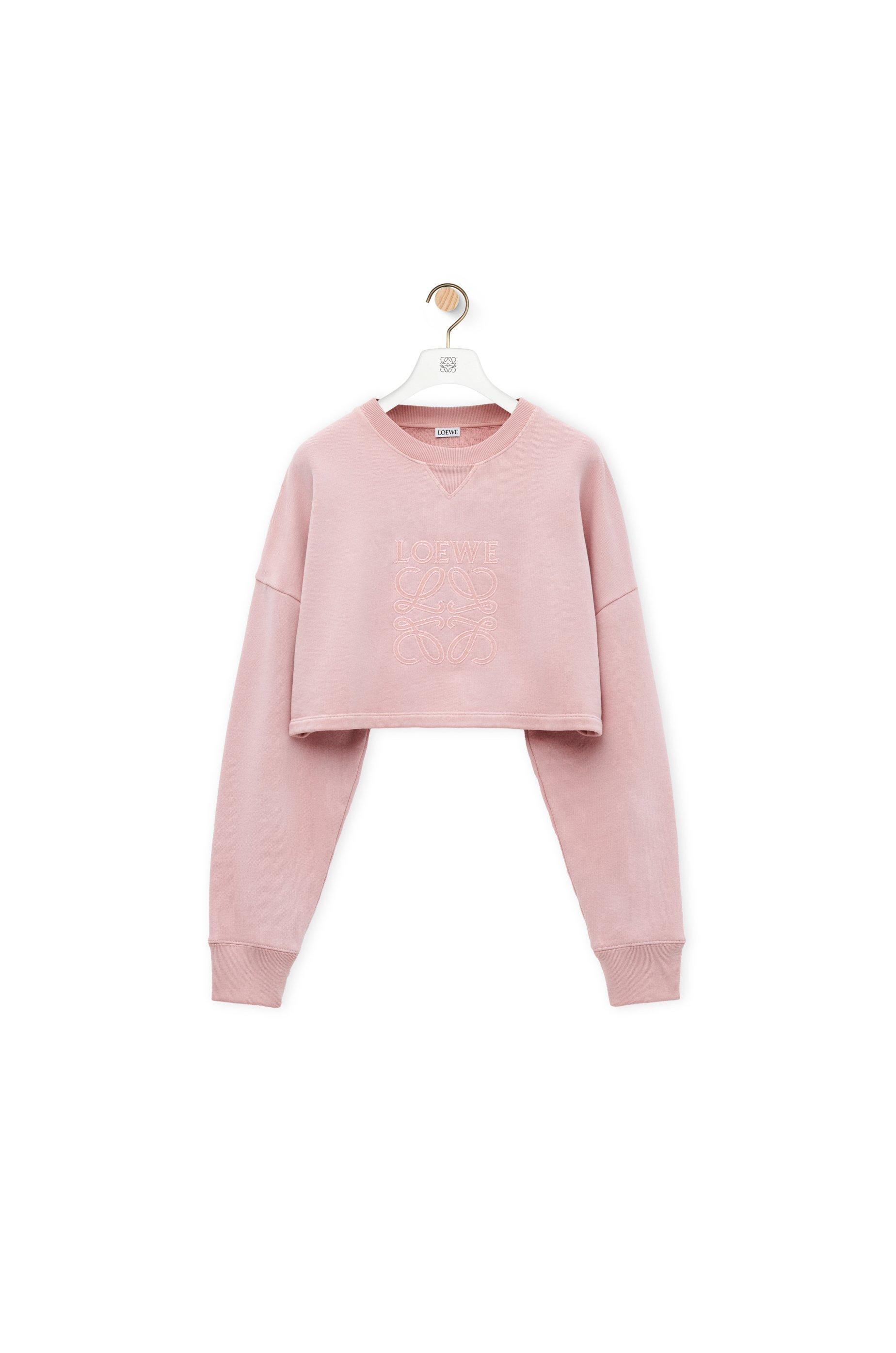 Cropped sweatshirt in cotton Product Image