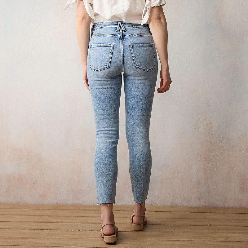 Petite LC Lauren Conrad Classic High-Rise Skinny Jeans, Womens Avalon Blue Product Image