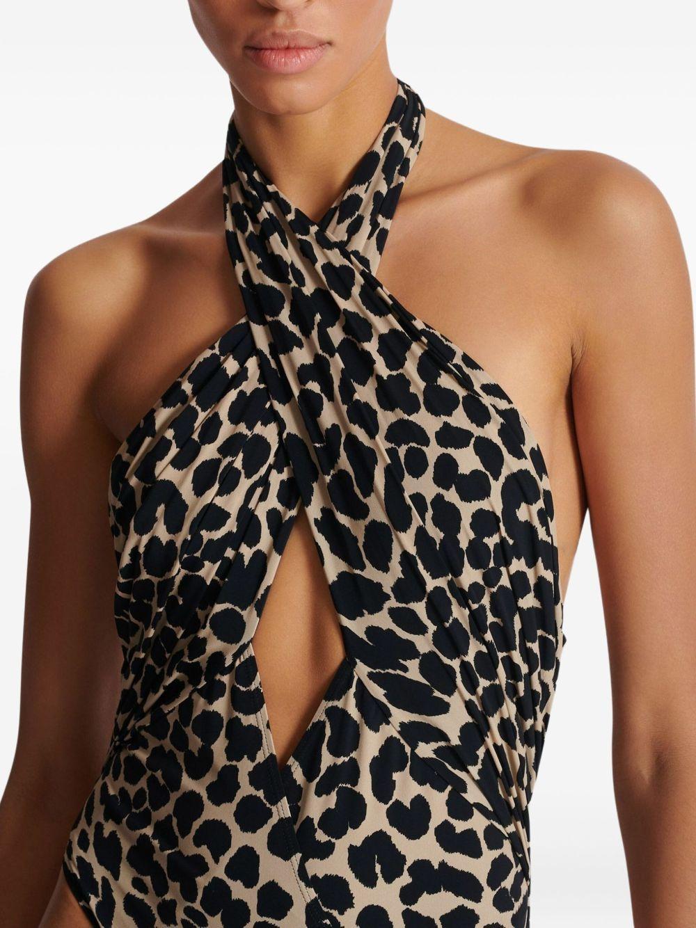 leopard-print swimsuit Product Image