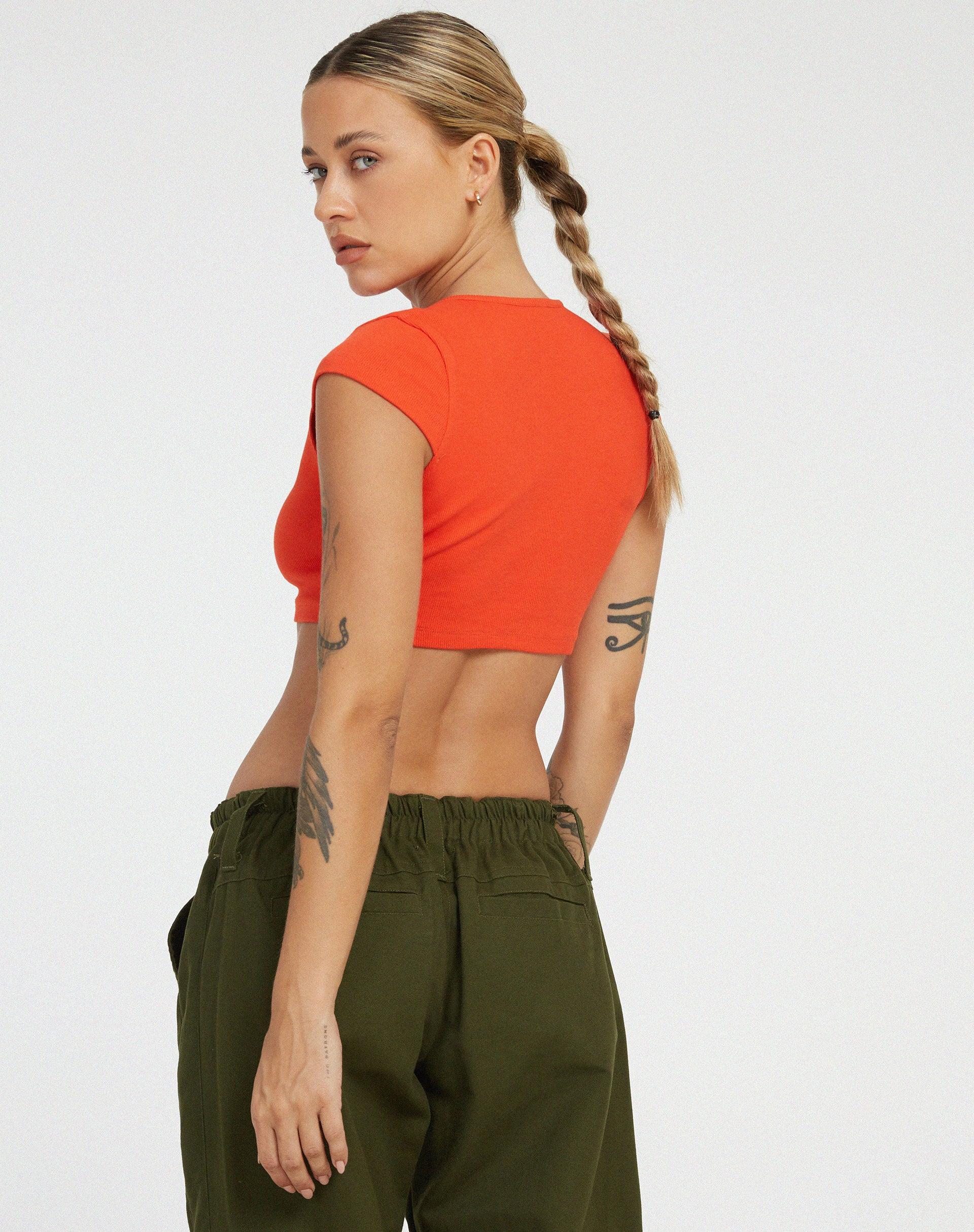 Guanna Crop Top in Red Product Image