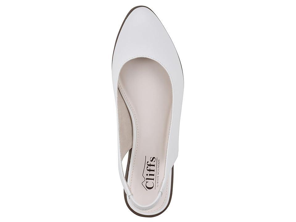 Cliffs by White Mountain Memory Women's Slingback Ballet Flats, Size: 10, White Smo Product Image