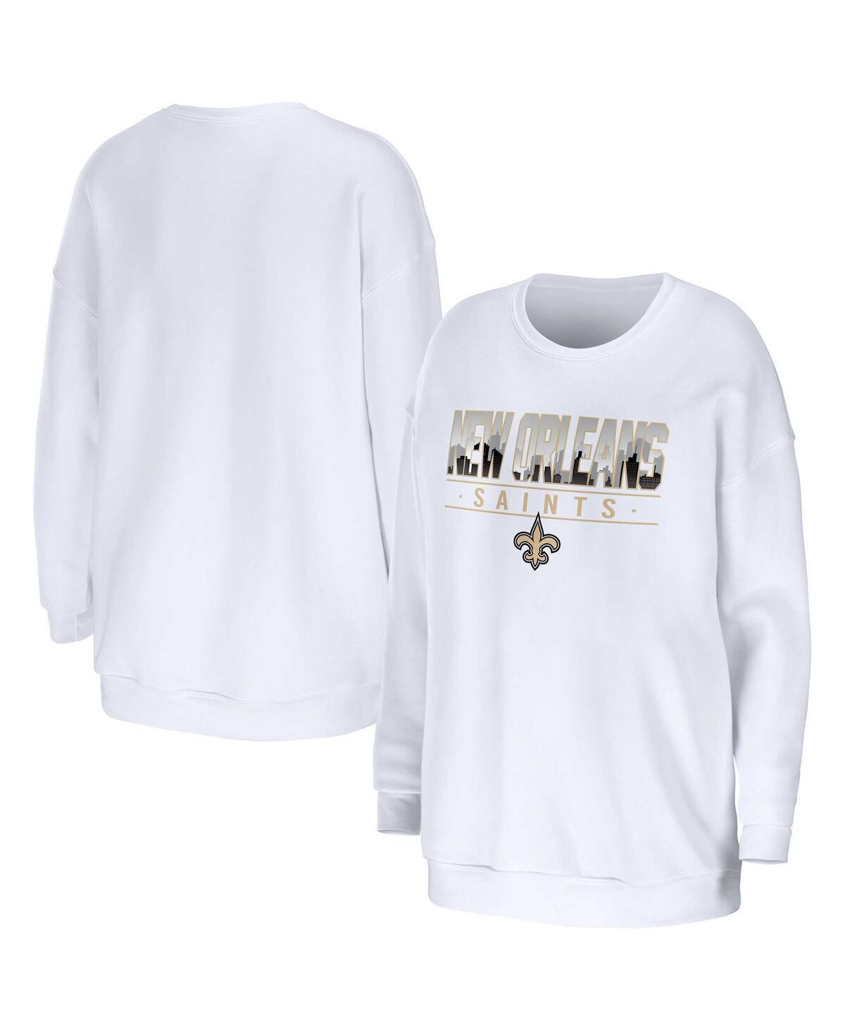 Womens WEAR by Erin Andrews New Orleans Saints Domestic Pullover Sweatshirt Product Image