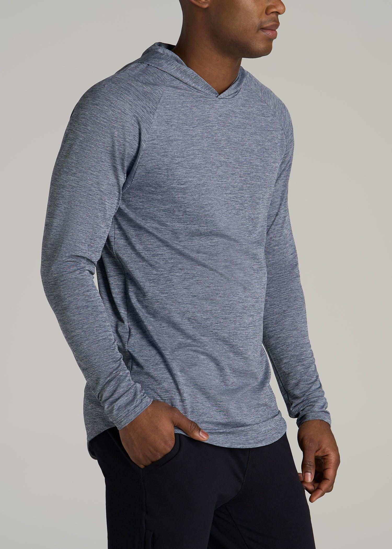 A.T. Performance Training Hoodie for Tall Men in Navy Space Dye Male Product Image