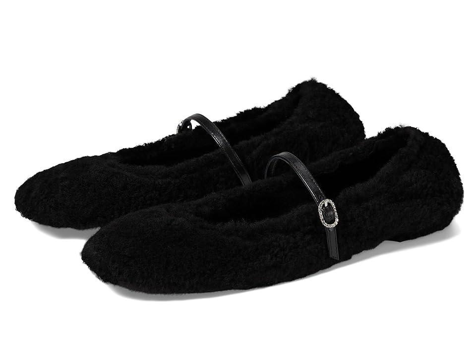 Womens Lennox Shearling Leather Flats Product Image