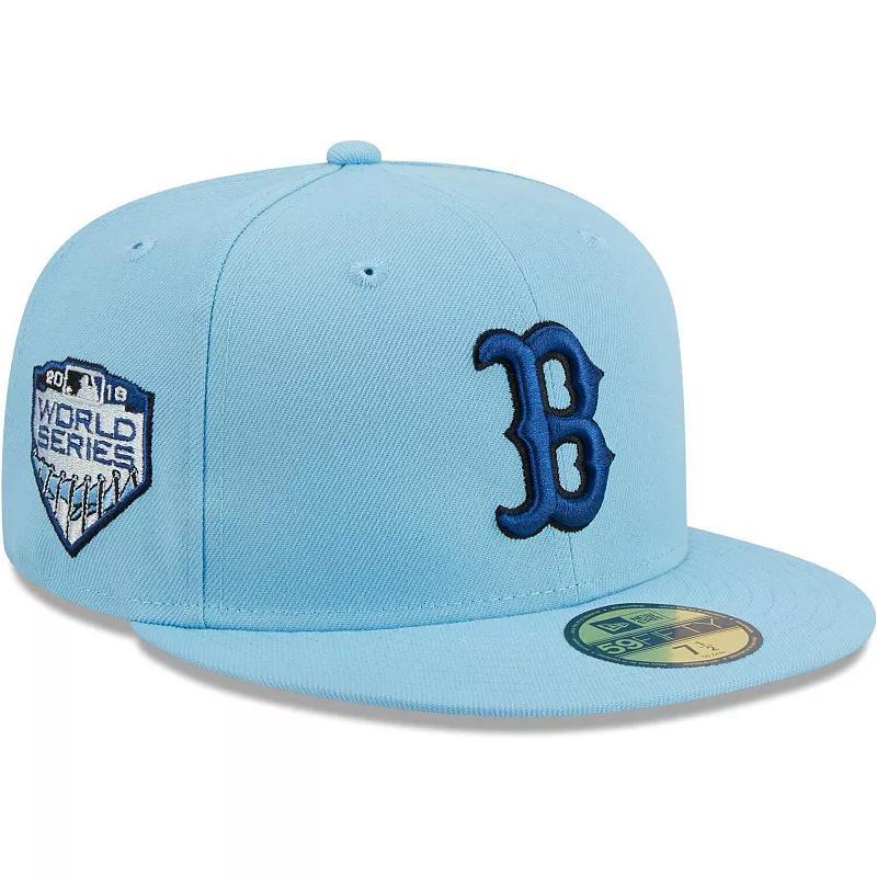 Mens New Era Blue Boston Red Sox 59FIFTY Fitted Hat Product Image