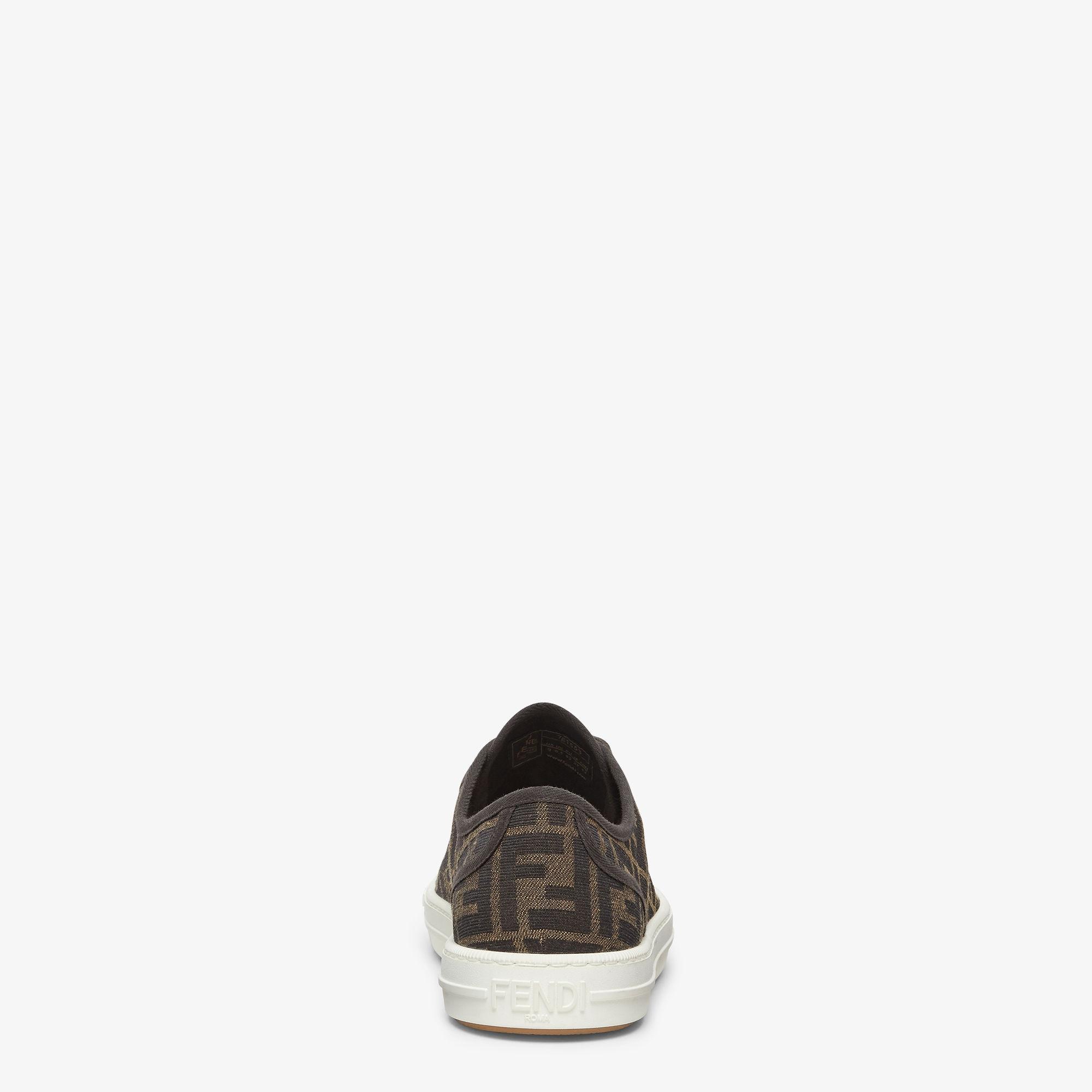 Fendi DominoFF jacquard fabric low-tops Product Image