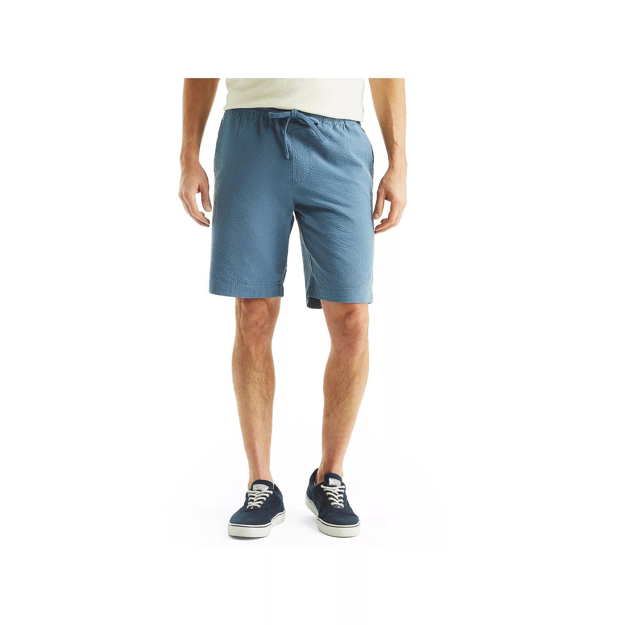 Men's Nautica Seersucker Shorts, Size: Large, Blue Product Image