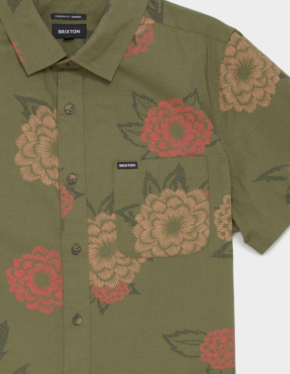 BRIXTON Charter Print Mens Button Up Shirt Product Image