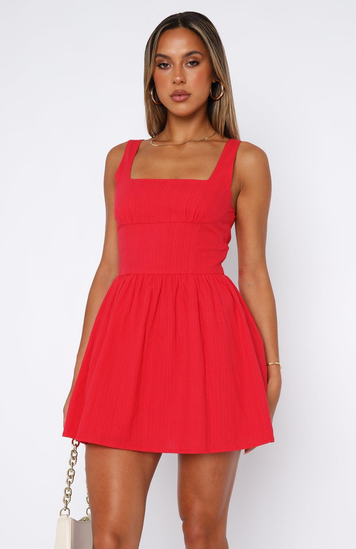 Trending Now Mini Dress Red Product Image