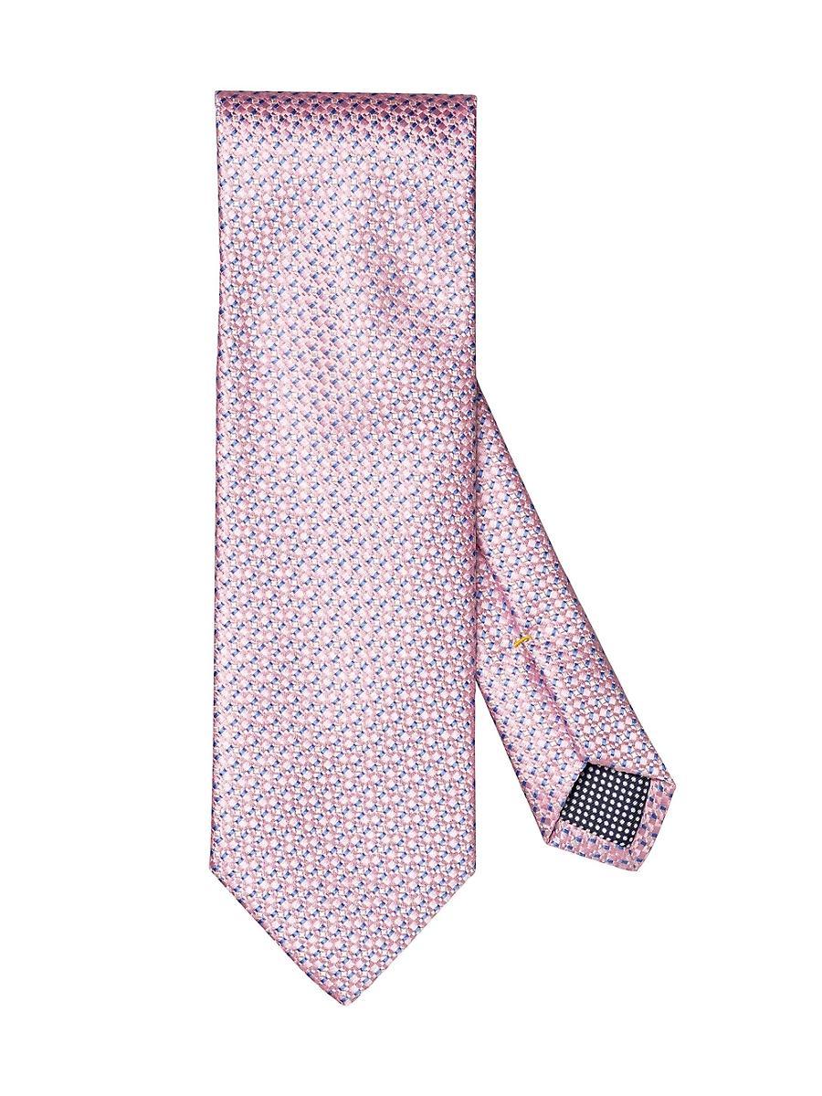 Mens Geometric Silk Tie Product Image