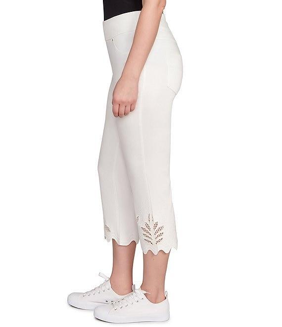 Ruby Rd. Tencel ™ Pull-On Lace Scallop Hem Capri Pants Product Image