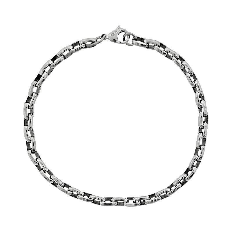 LYNX Stainless Steel Bracelet - Men, Mens Silver Product Image