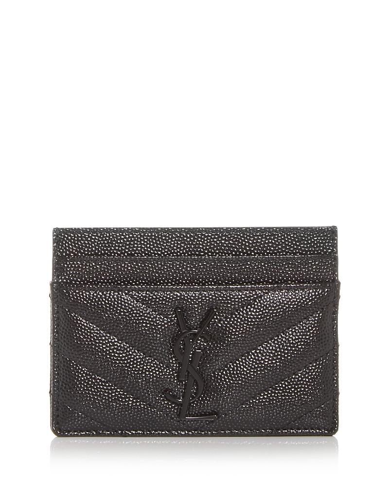 Womens Cassandre Matelasse Card Case in Grain De Poudre Embossed Leather Product Image