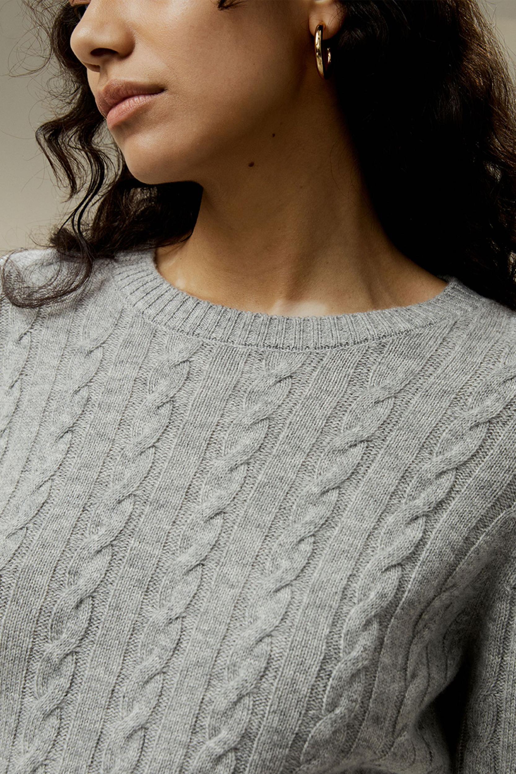 LILYSILK Woolen Pullover - for Women - Camel Cashmere-Wool Blend - Comfortable Ribbed Edges Sweater L Product Image