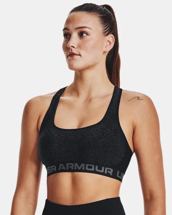 Women's Armour® Mid Crossback Printed Sports Bra Product Image