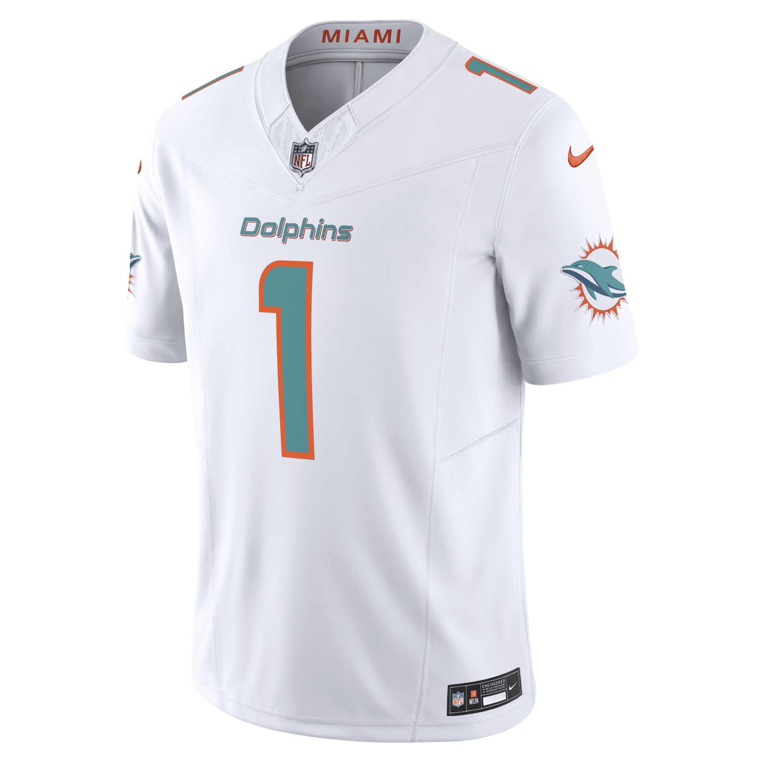 Men's Nike Tua Tagovailoa White Miami Dolphins Vapor F.U.S.E. Limited Jersey, Size: 3XL Product Image