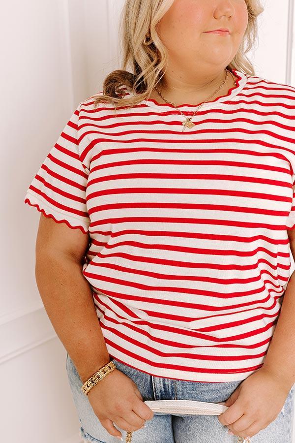 Dockside Charm Stripe Top Curves Product Image