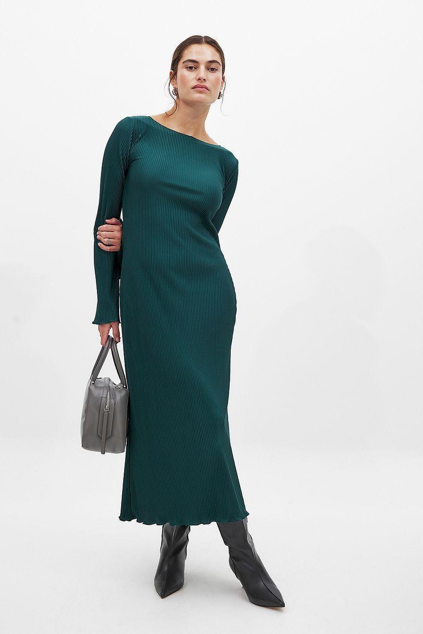 Pleated Midi Dress Product Image