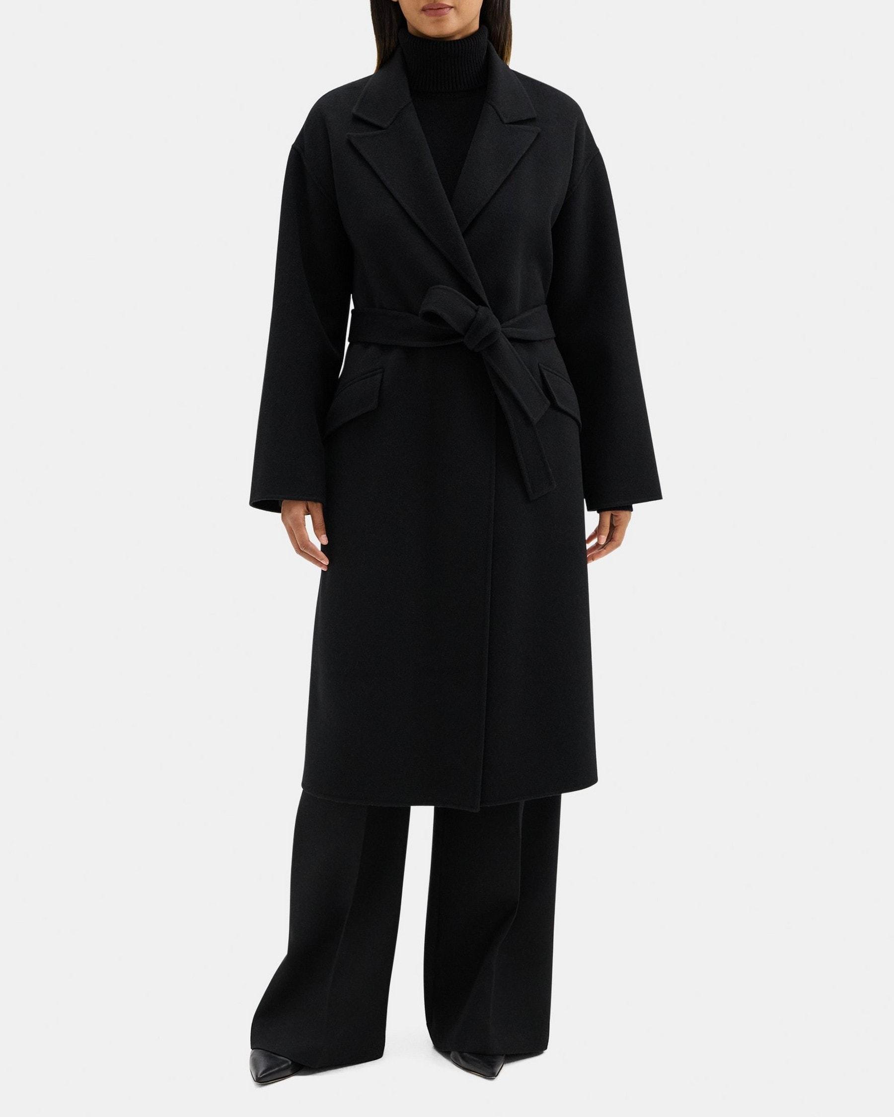 Robe Coat in Double-Face Wool-Cashmere Product Image