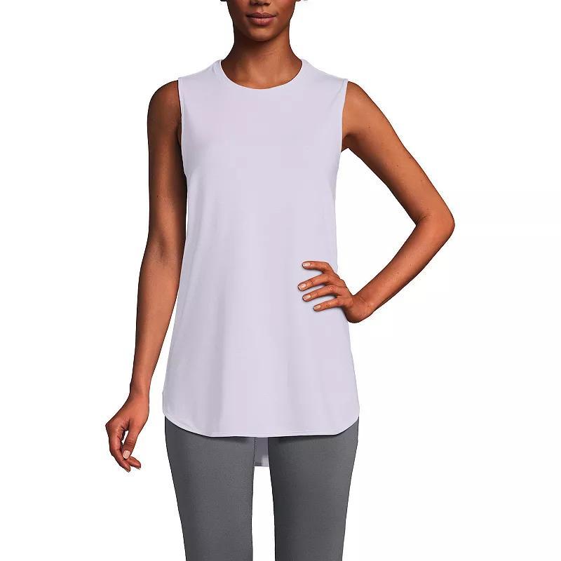 Petite Lands End Power Performance Tunic Tank Top, Womens Product Image